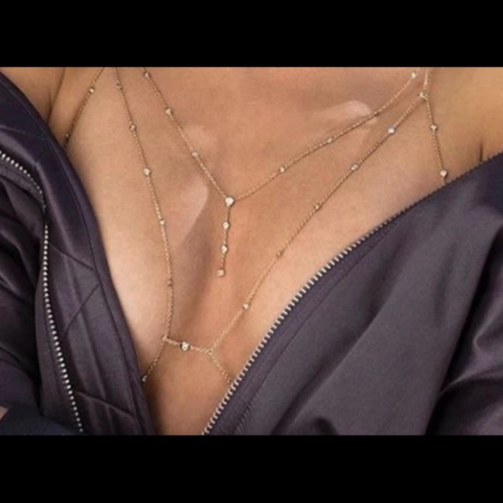 NWT body chain  jewelry necklace
